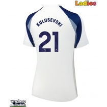 Tottenham Hotspur Dejan Kulusevski #21 Replica Home Shirt Ladies 2025-26 Short Sleeve